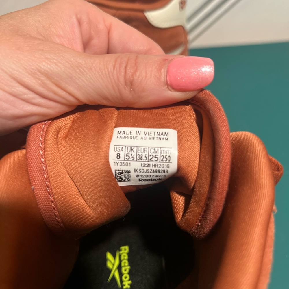 Reebok Burnt Orange High-Top Sneakers - Picture 3 of 3